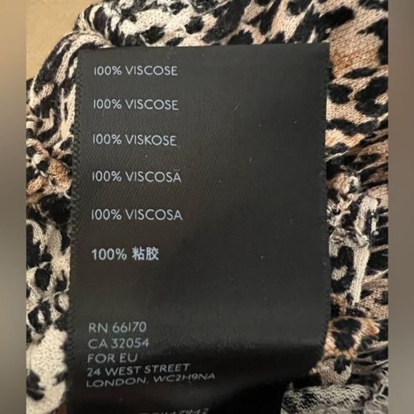 Urban Outfitters animal print top. Adjustable straps, stretchy. Great condition - Picture 10 of 10